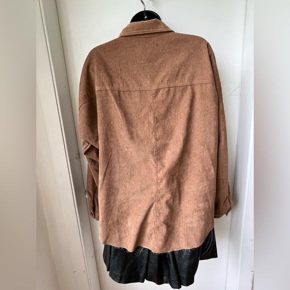 BBJ Corduroy Tan Long Sleeve Shirt size S - Picture 5 of 12